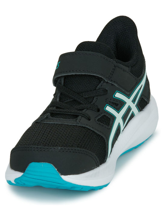 Jolt 4 Ps Kids Sports Shoes Running with Hoop & Loop Closure Black