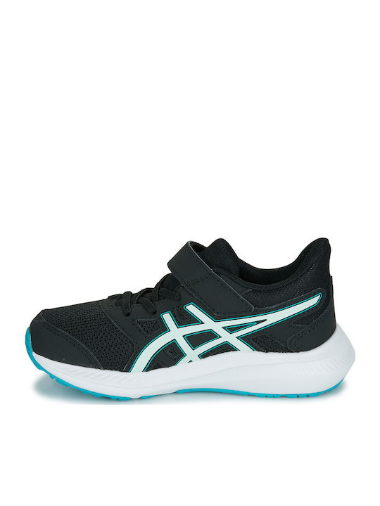 Jolt 4 Ps Kids Sports Shoes Running with Hoop & Loop Closure Black