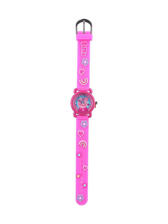 Peppa Pig Παιδικό Ρολόι 27mm Φούξια