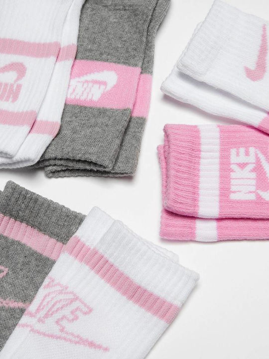 Nike Παιδικές Κάλτσες Pink 6 Ζευγάρια