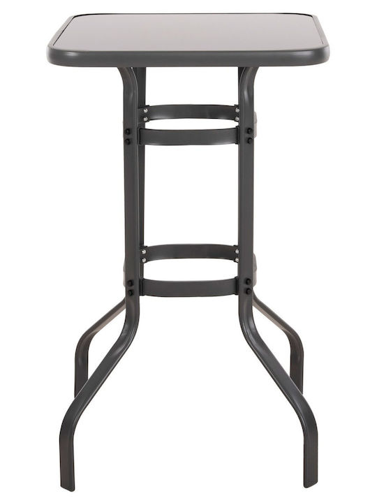 Metal Masa Bar pentru spații exterioare mici Figgy Gri 60x60cm