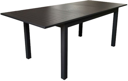 Маса Алуминиево Разтегателена Madison Въглени 150x90x75бр