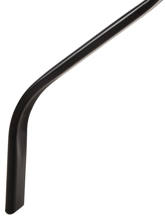 Figgy Outdoor Bar Free Standing Metal Table Black 60x60xcm