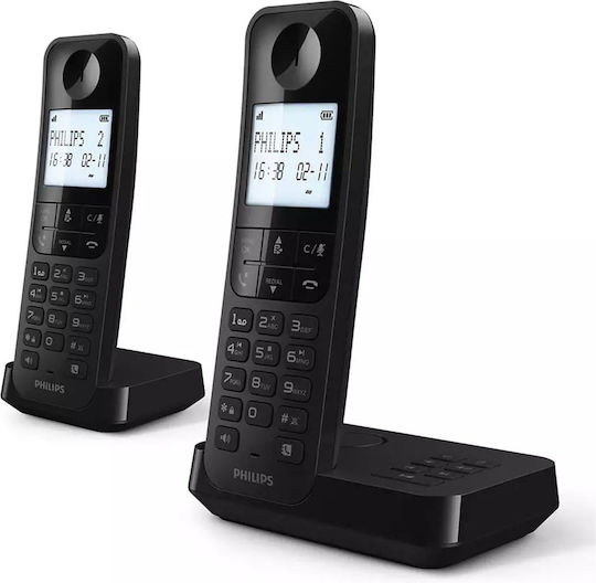 Philips D2752b Cordless Phone Duo Black