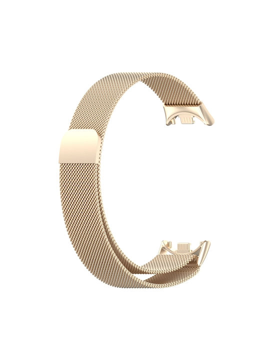 Каишка Неръждаема стомана Златист (Xiaomi Smart Band 9, Xiaomi Smart Band 9 NFC)
