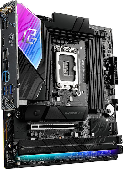 ASRock B860 Lightning WiFi Mainboard Micro ATX mit Intel 1851 Sockel