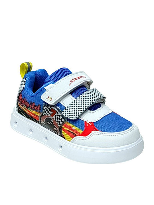 Παιδικά Sneakers με Σκρατς Λευκά