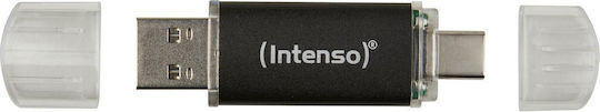 Intenso Twist Line 512GB USB 3.2 Stick with connection USB-C & USB-A Black