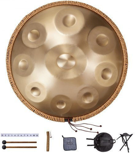 Vevor Handpan 22" 9 Notes D Minor Mallets Sdg22inch9ydcviezv0