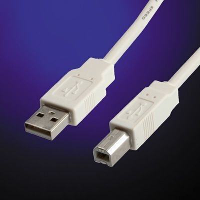 Roline 3m USB 2.0 Cable A-Male to B-Male White (11.99.8831-100)