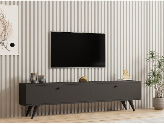 TV-Möbel Hölzernes Paris Charcoal L160xB25xH35cm