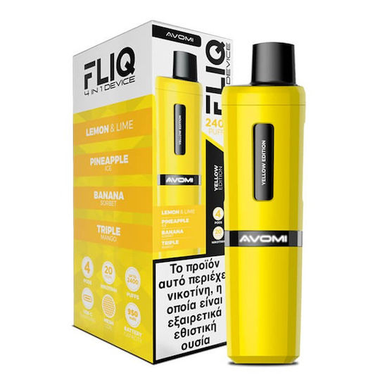 Avomi Vape Einweg-E-Zigarette Lemon Lime 8ml 20mg Gelbe