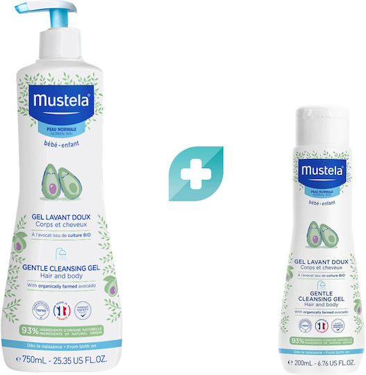 Mustela 2 in 1 Shampoo & Shower Gel 750ml with Pump