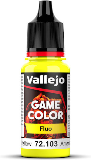 Acrylicos Vallejo Game Extra Opaque Χρώμα Μοντελισμού Fluorescent Yellow 17ml