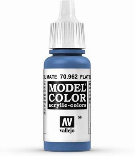 Acrylicos Vallejo Model Modellbau Farbe Flat Blue 17ml