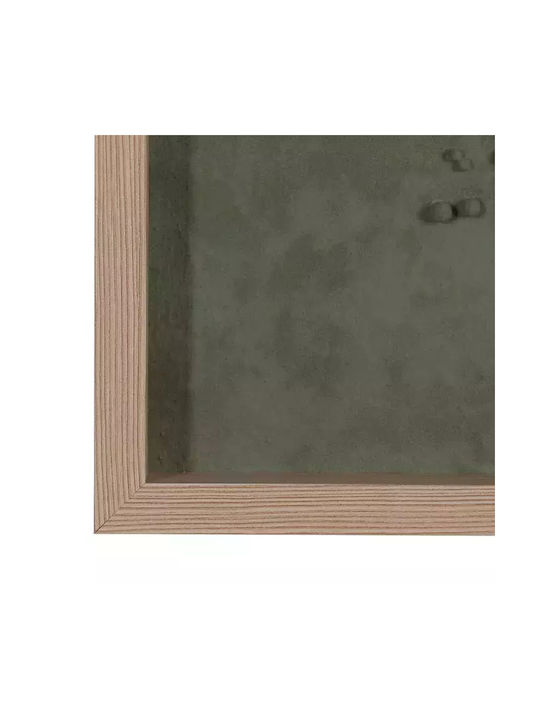 Decorative Embossed Green Panel MDF 60x6x60 cm