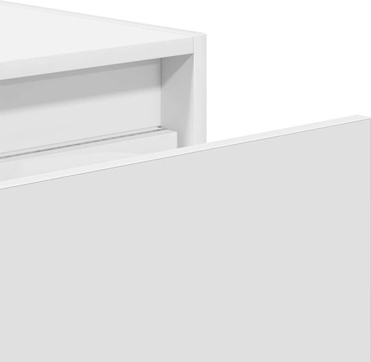 White Wooden Bedside Tables 2 Pieces 51x35.5x25cm