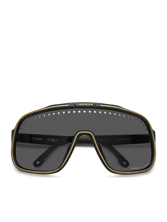 Carrera Unisex Γυαλιά Ηλίου με Μαύρο Κοκκάλινο Σκελετό και Γκρι Φακό SPORT 02/S I46/IR