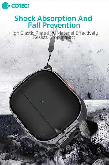 Coteci Ap-66 Θήκη σε Κόκκινο χρώμα για Apple AirPods 1 / AirPods 2