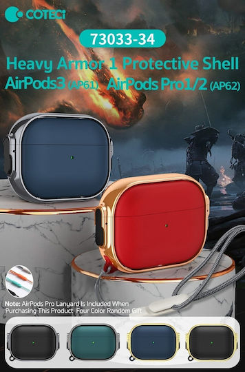 Coteci Ap-66 Θήκη σε Μαύρο χρώμα για Apple AirPods 1 / AirPods 2