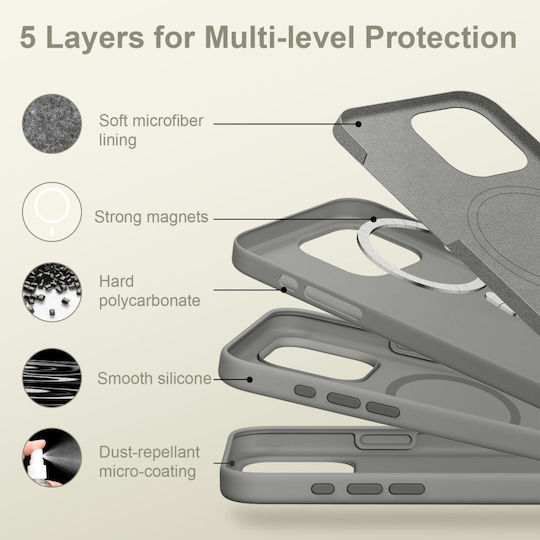 Tech-Protect Matte Back Cover Silicone (iPhone 16 Pro)