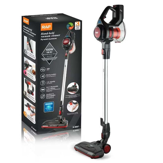 Raf R8667 Reîncărcabilă Aspirator 2 în 1 Stick & De Mână 22.2V Neagră