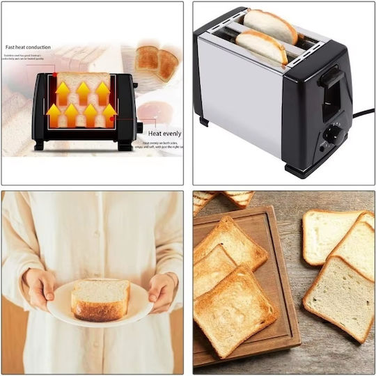 Raf R262 Prăjitor de pâine 2 sloturi 750W Inox