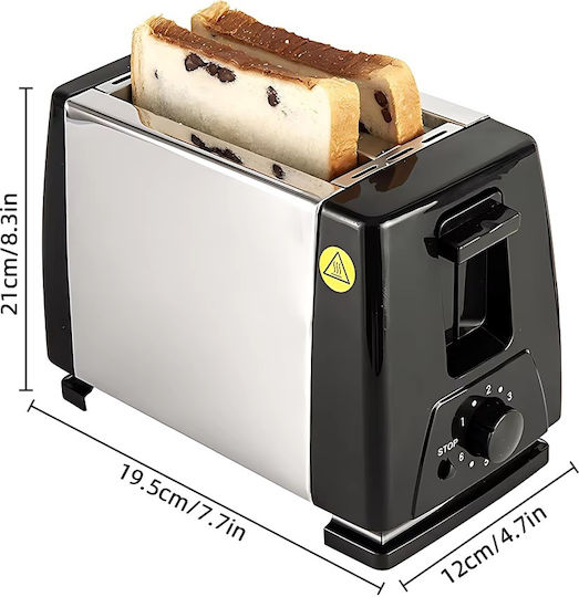 Raf R262 Prăjitor de pâine 2 sloturi 750W Inox