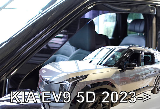 Heko Set of Windbreakers Front Car Dark Fime for Kia EV9 2pcs