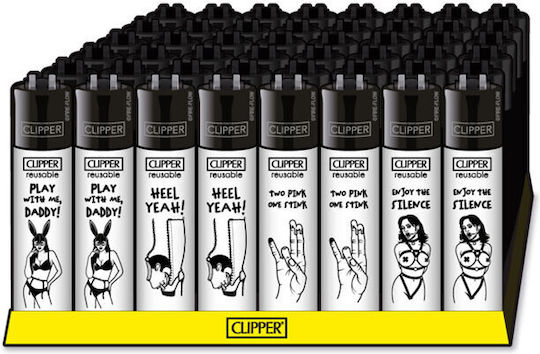 Clipper Αναπτήρας Φλόγας (Διάφορα Σχέδια/Χρώματα)