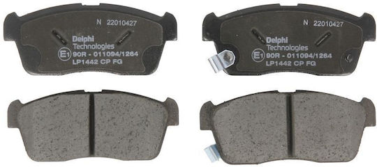 Delphi Σετ Τακάκια Εμπρός για Daihatsu Copen / Cuore / Move / Sirion Mitsubishi Mirage / Space Star Subaru Justy Suzuki Alto / Carry / Celerio