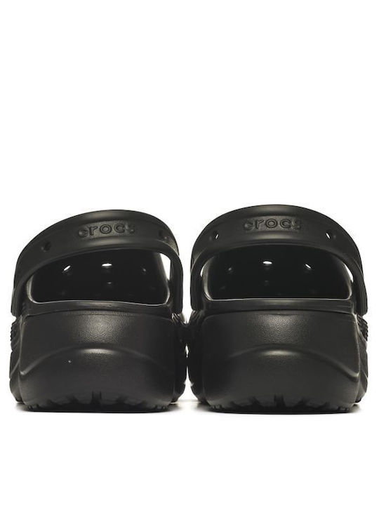 Crocs Baya Platform Clog Clogs Schwarz