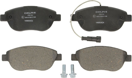 Delphi Σετ Τακάκια Εμπρός για Citroen C4 Fiat Bravo / Doblo / Grande Punto / Idea / Linea / Multipla / Qubo / Stilo