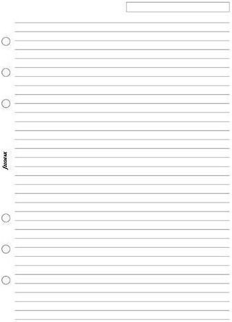 Filofax Refill Pads A5 with Blank Pages White