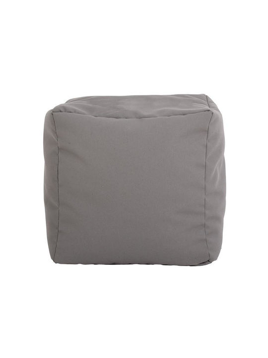 Waterproof Bean Bag Stool Poof Cube Grey Colour 40x40x40cm
