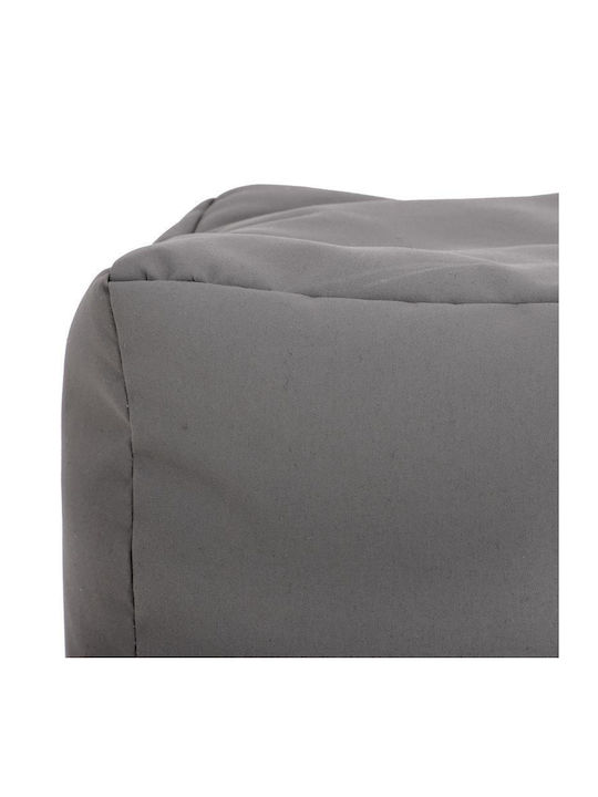 Waterproof Bean Bag Stool Poof Cube Grey Colour 40x40x40cm