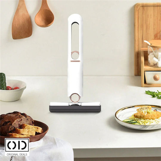 Hand Mop Automatic Liquid Self-stopping System Cleaning Windows Furniture Multisurfaces Removes Water Dust Hair Dirt 2 Sponges Included In Package Origin