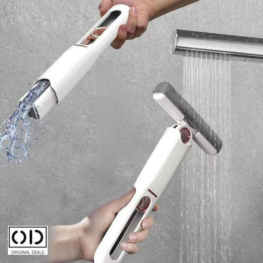 Hand Mop Automatic Liquid Self-stopping System Cleaning Windows Furniture Multisurfaces Removes Water Dust Hair Dirt 2 Sponges Included In Package Origin