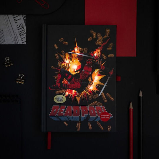 Marvel Deadpool A5 Premium Led Notebook