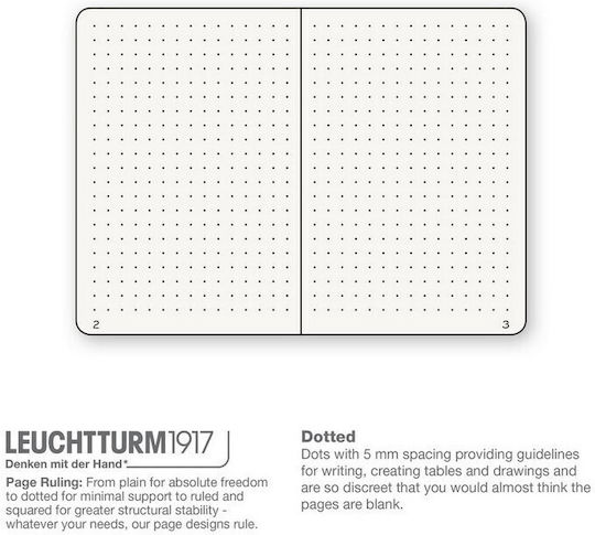 Leuchtturm1917 Тетрадка 123 Листа B6 с Точки Жълт
