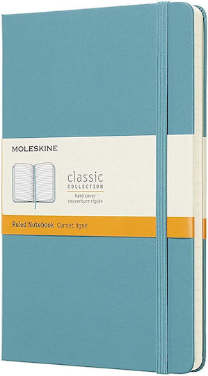 Moleskine Notebook Hard Σημειωματάριο Bullet Ριγέ με Σκληρό Εξώφυλλο Γαλάζιο