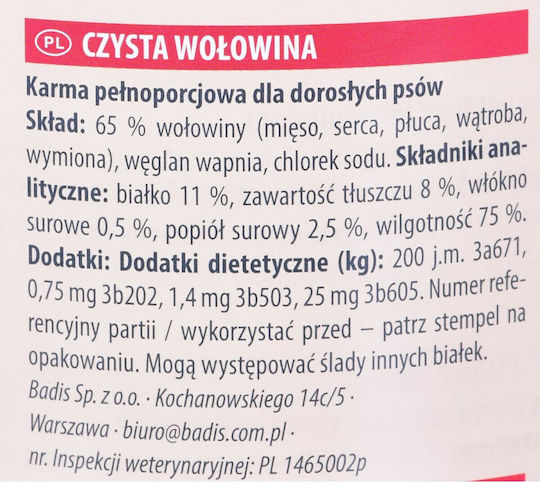 Animonda Grancarno Single Protein Wet Food Dogs in Cans with Calf Grain-Free & Gluten-Free 800gr