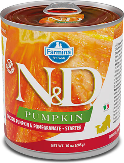 Farmina N+D Pumpkin Υγρή Τροφή Σκύλων σε Κονσέρβα με Κοτόπουλο χωρίς Σιτηρά 285gr