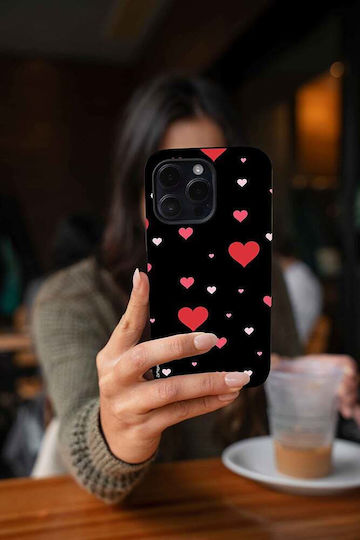 Carcasă Seria Sonique Heart Xiaomi Redmi 13c 4g Poco C65 4g Negru