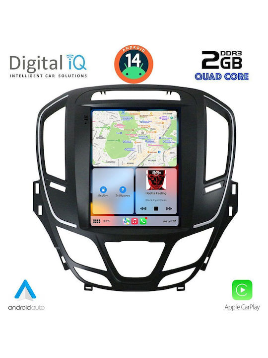 Digital IQ Sistem Audio Auto pentru Opel Insemnări 2014-2017 (Bluetooth/USB/AUX/WiFi/GPS/Apple-Carplay/Android-Auto) cu Ecran Tactil 9.7"