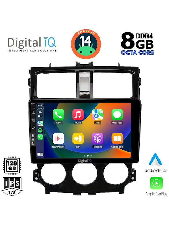 Digital IQ Car Audio System for Mitsubishi Colt 2013-2023 (Bluetooth/USB/AUX/WiFi/GPS/Apple-Carplay/Android-Auto) with Touch Screen 9"