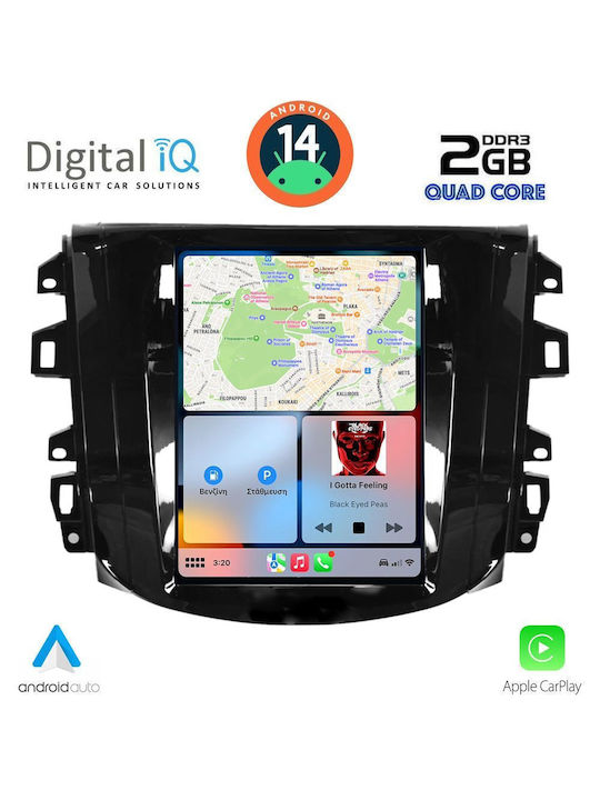 Digital IQ Car Audio System for Nissan Navara 2018 (Bluetooth/USB/AUX/WiFi/GPS/Apple-Carplay/Android-Auto) with Touch Screen 9.7"