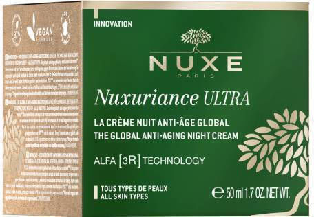 Nuxe Nuxuriance Ultra Global Anti-Aging Cremă de Față de Noapte pentru Hidratare, Anti-îmbătrânire și Reconstrucție cu Acid Hialuronic 50ml