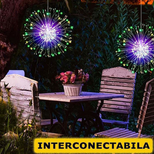 Instalație Luminoasă LED 4 m Multicoloră Tip Focuri de Artificii