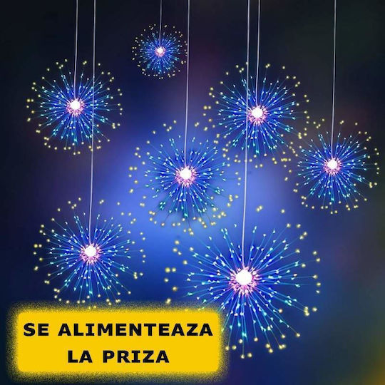 Instalație Luminoasă LED 4 m Multicoloră Tip Focuri de Artificii